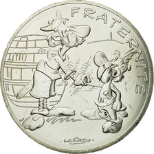 France, 10 Euro, Fraternité, Astérix chez les Bretons, 2015, MS(65-70), Silver