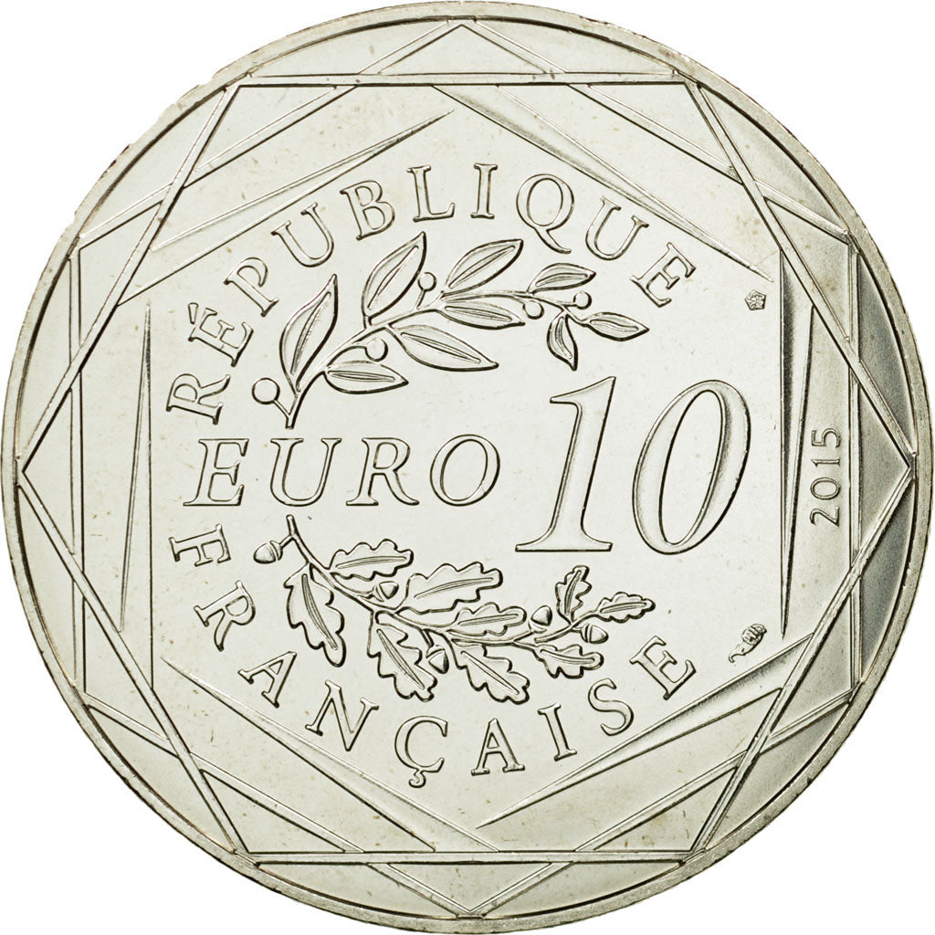 France, 10 Euro, Fraternité, Astérix chez les Helvètes, 2015, MS(65-70)
