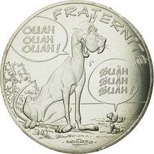 France, 10 Euro, Fraternité, Chiens, 2015, MS(65-70), Silver