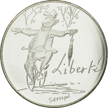 France, 10 Euro, Liberté Automne Sempé, 2014, MS(65-70), Silver
