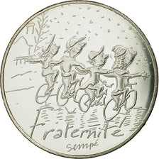 France, 10 Euro, Fraternité Hiver Sempé, 2014, MS(65-70), Silver