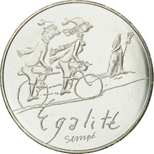 France, 10 Euro, Egalité Hiver Sempé, 2014, MS(65-70), Silver