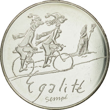 France, 10 Euro, Egalité Hiver Sempé, 2014, MS(65-70), Silver