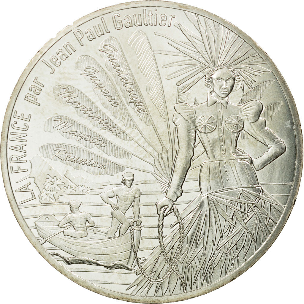 France, 10 Euro, L'Outre-Mer étincelant, 2017, FDC, Argent