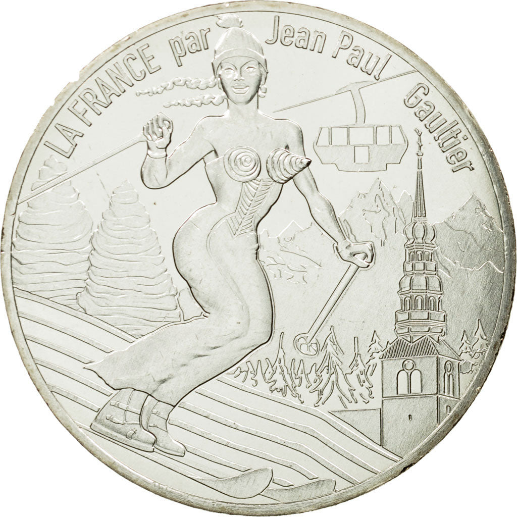 France, 10 Euro, Les Alpes très pointues, 2017, MS(65-70), Silver