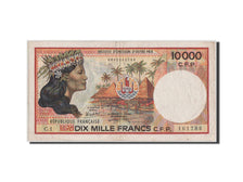 French Pacific Territories, 10,000 Francs, 1985, KM #4a, EF(40-45), C.1