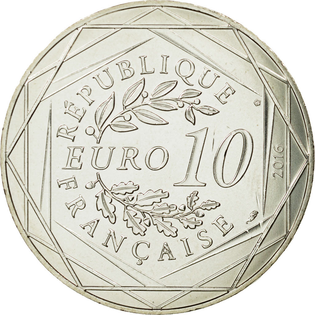 France, 10 Euro, Petit prince à la mer, 2016, MS(65-70), Silver