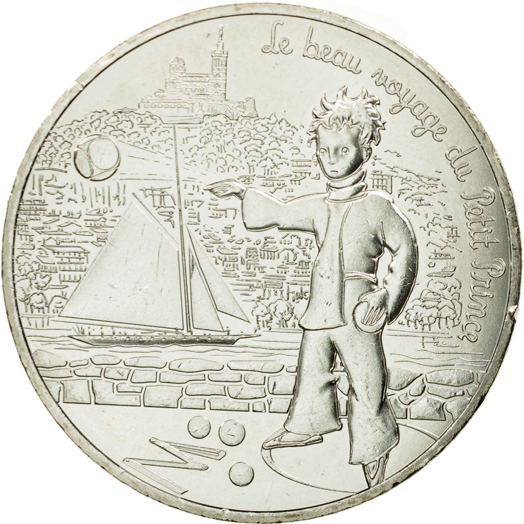 Francia, 10 Euro, Petit prince à la pétanque, 2016, FDC, Argento