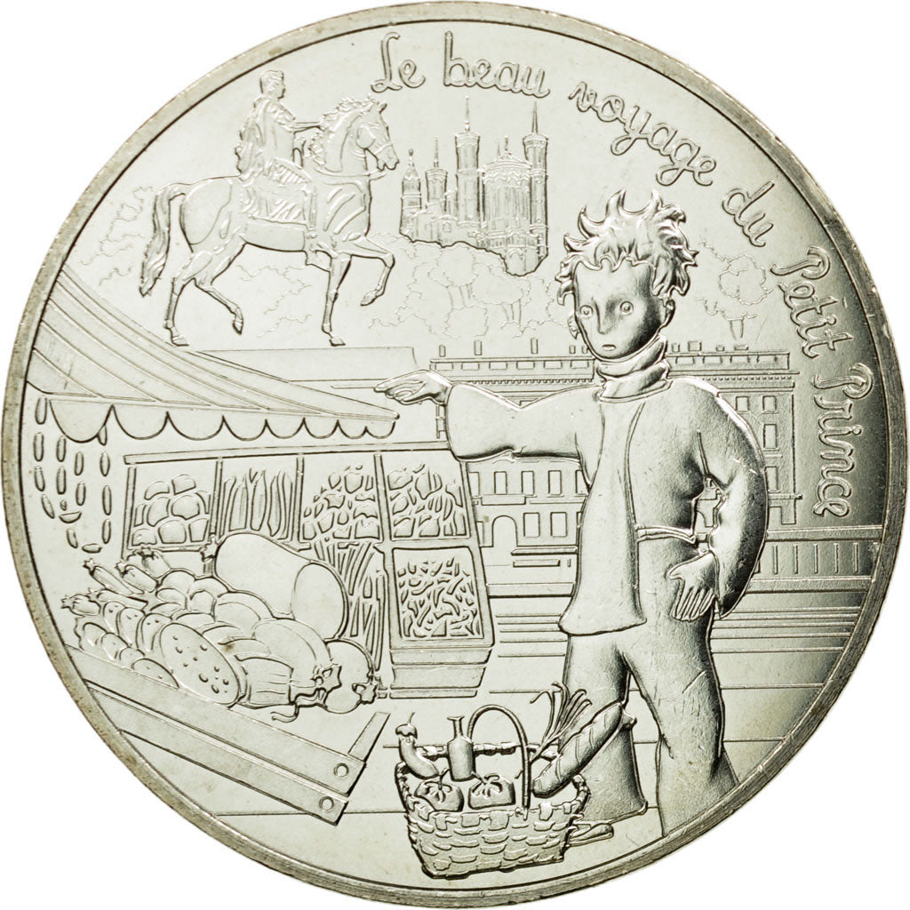 France, 10 Euro, Petit prince et la gastronomie, 2016, MS(65-70), Silver