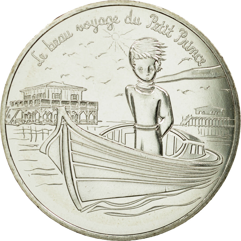 France, 10 Euro, Petit prince navigue, 2016, MS(65-70), Silver