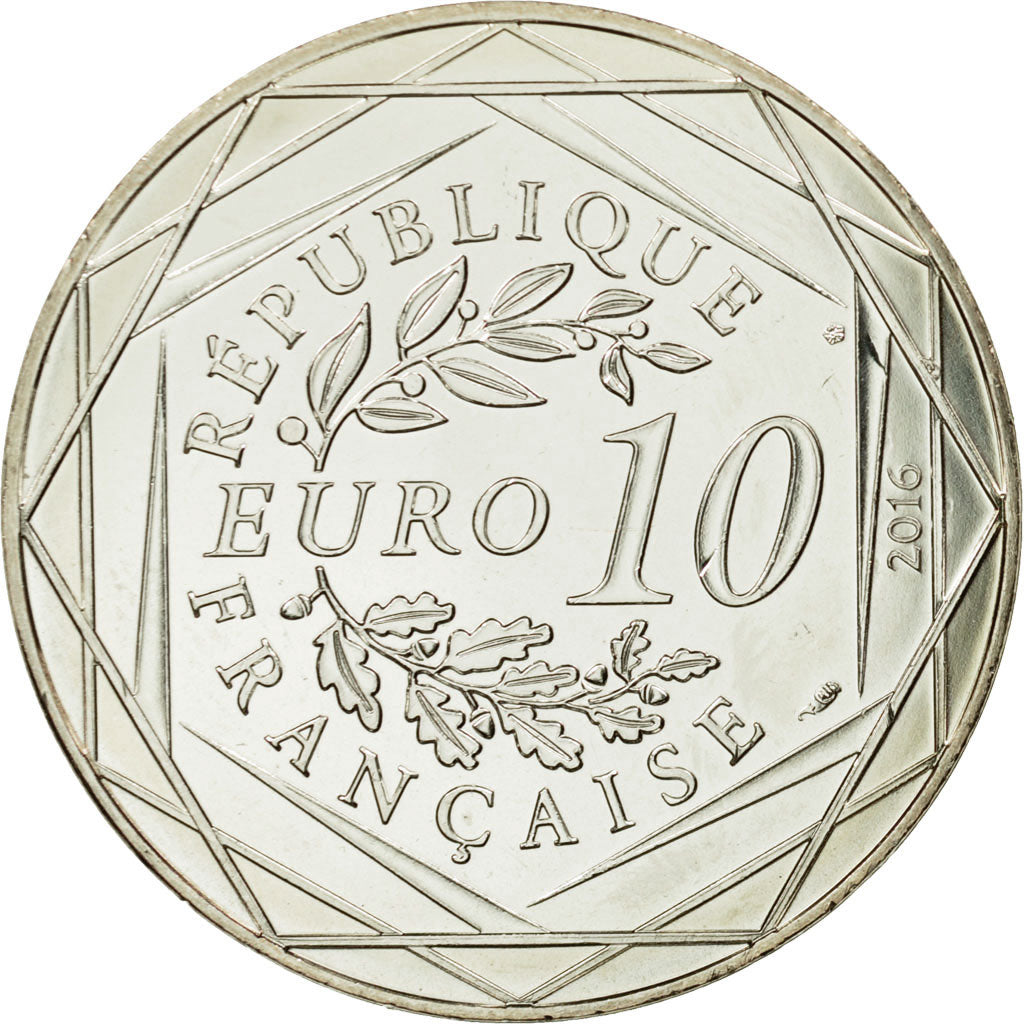 France, 10 Euro, Petit prince fait les vendanges, 2016, MS(65-70), Silver