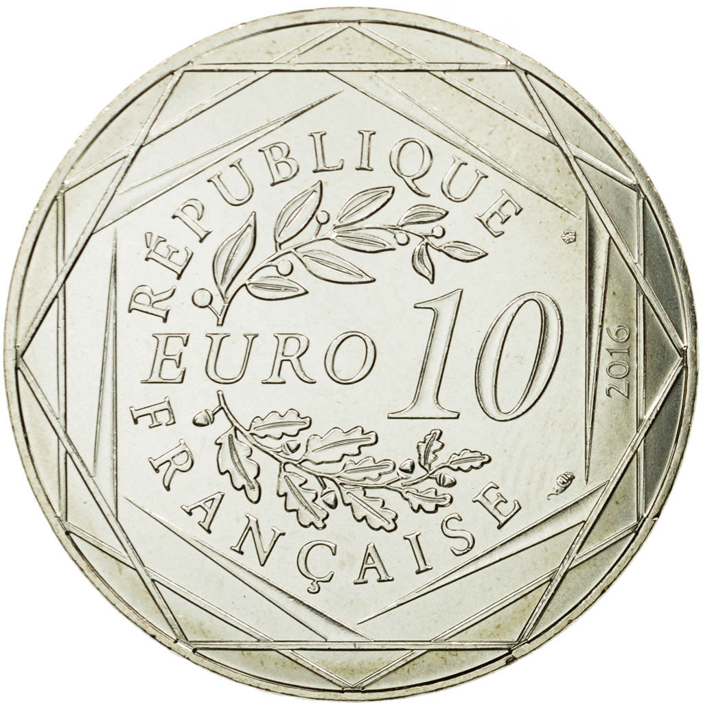 France, 10 Euro, Petit prince fait les vendanges, 2016, MS(65-70), Silver