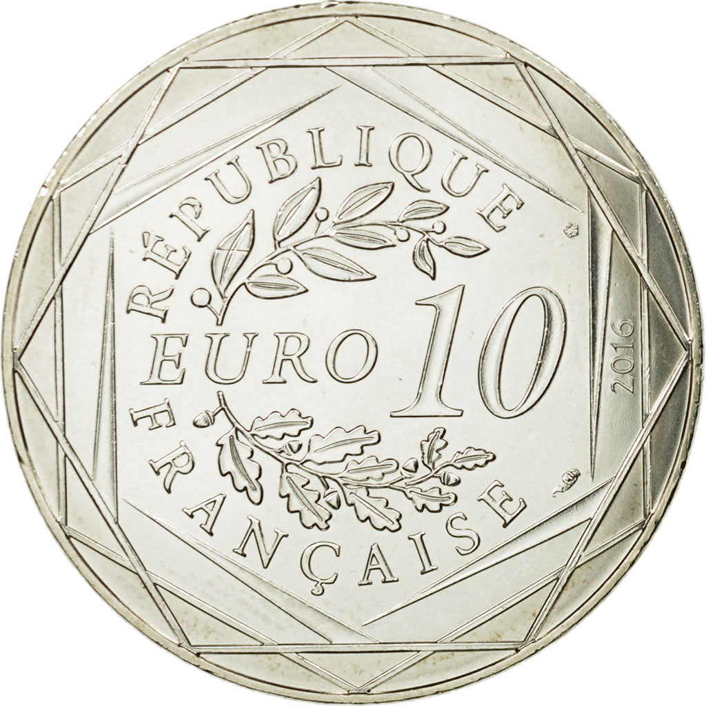 France, 10 Euro, Petit prince à Paris, 2016, MS(65-70), Silver