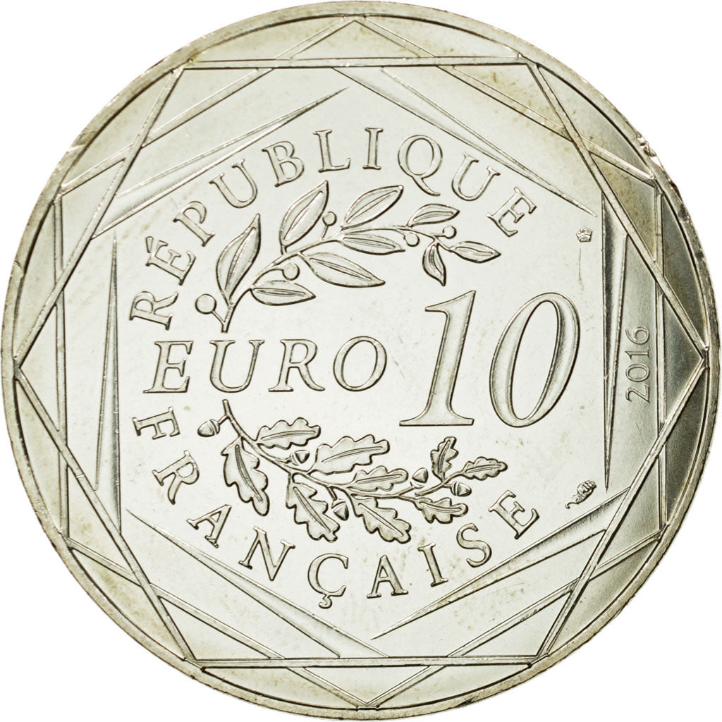 France, 10 Euro, Petit Prince à cheval, 2016, MS(65-70), Silver