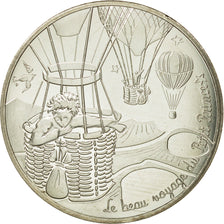 France, 10 Euro, Petit Prince en mongolfière, 2016, MS(65-70), Silver