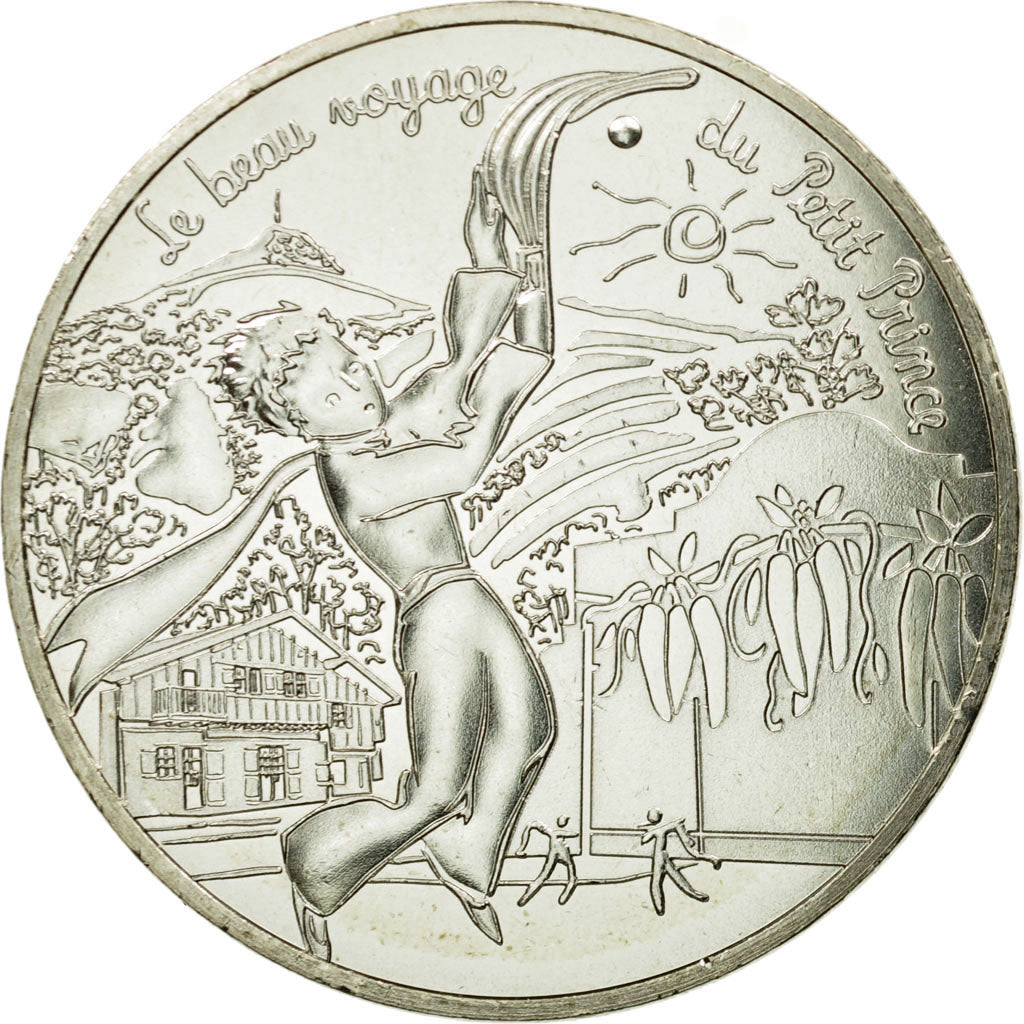 France, 10 Euro, Petit prince et la pelote basque, 2016, MS(65-70), Silver