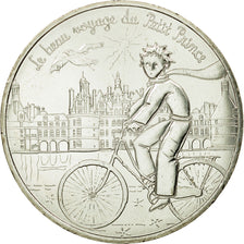 France, 10 Euro, Petit prince visite les châteaux, 2016, FDC, Argent