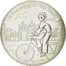 France, 10 Euro, Petit prince visite les châteaux, 2016, MS(65-70), Silver