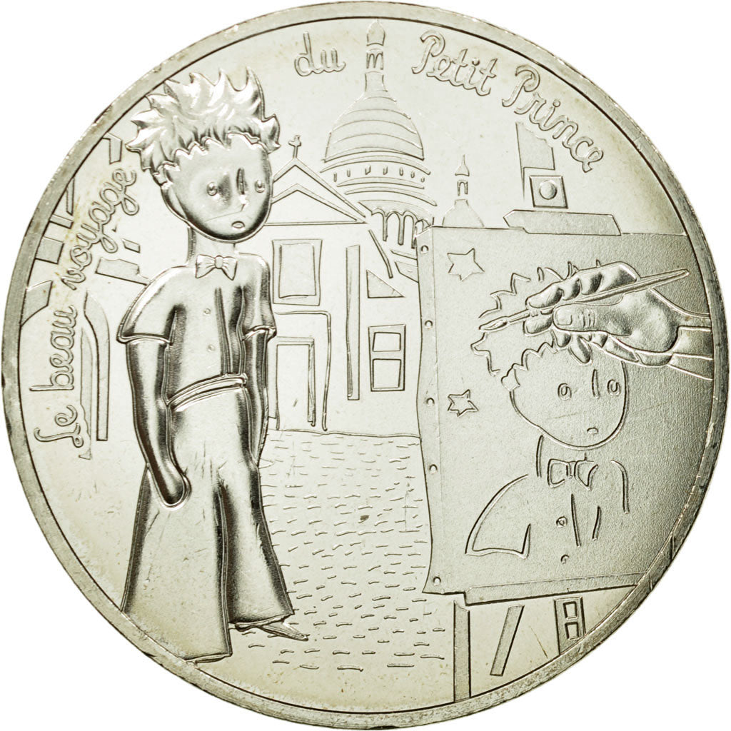 France, 10 Euro, Petit prince et les peintres, 2016, MS(65-70), Silver