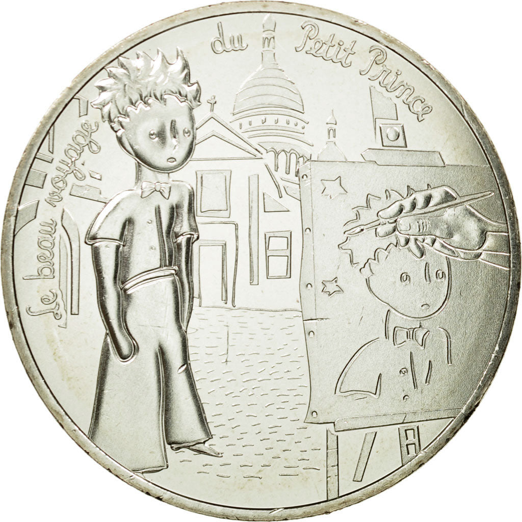 France, 10 Euro, Petit prince et les peintres, 2016, MS(65-70), Silver
