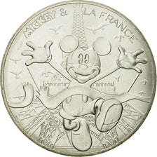 Francia, 10 Euro, Mickey aux pieds de la dame de fer, 2018, SPL, Argento