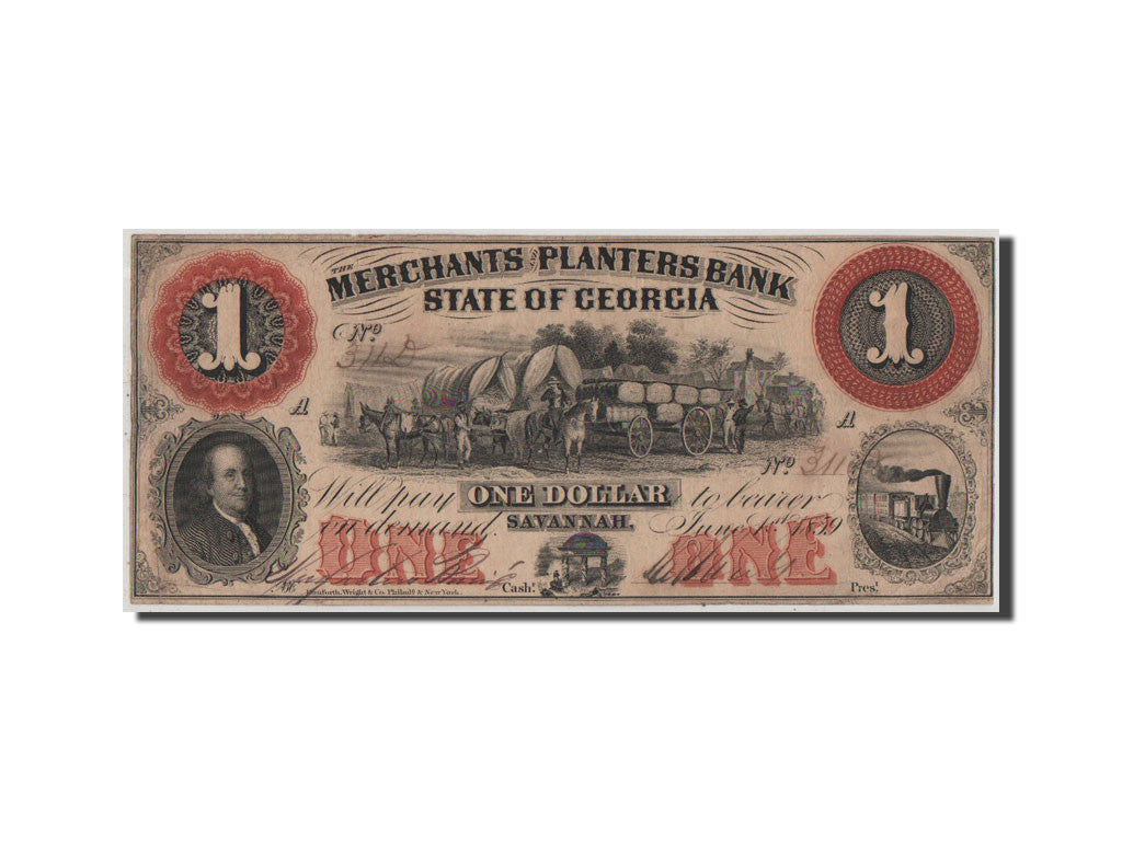 Banconote, Stati Uniti, 1 Dollar, 1859, BB+