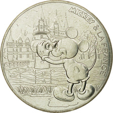 France, 10 Euro, Mickey un tour de Loire, 2018, MS(63), Silver