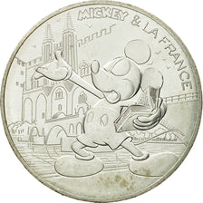 France, 10 Euro, Mickey sur le pont d'Avignon, 2018, MS(63), Silver
