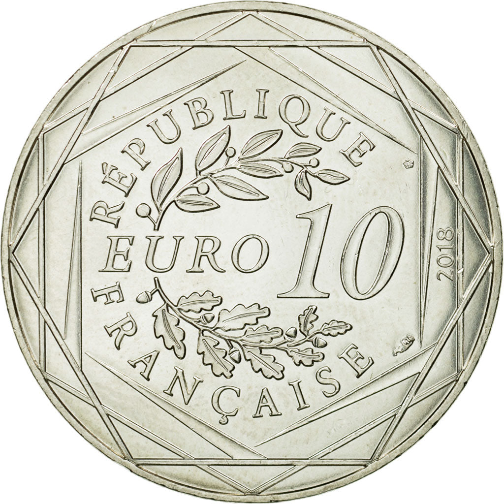 France, 10 Euro, Mickey compte à rebours, 2018, SPL, Argent