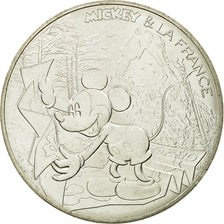 France, 10 Euro, Mickey balade de toute beauté, 2018, MS(63), Silver