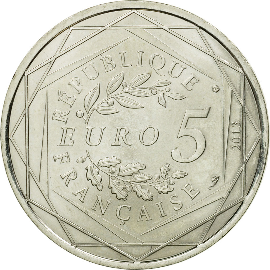 France, 5 Euro, Egalité, 2013, MS(63), Silver