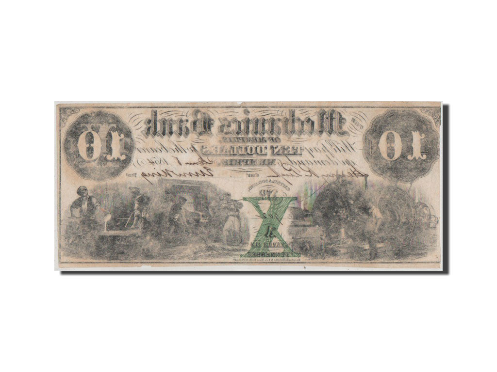 Banknote, United States, 10 Dollars, 1854, AU(55-58)