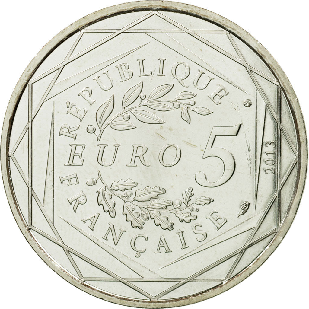 France, 5 Euro, Egalité, 2013, MS(64), Silver