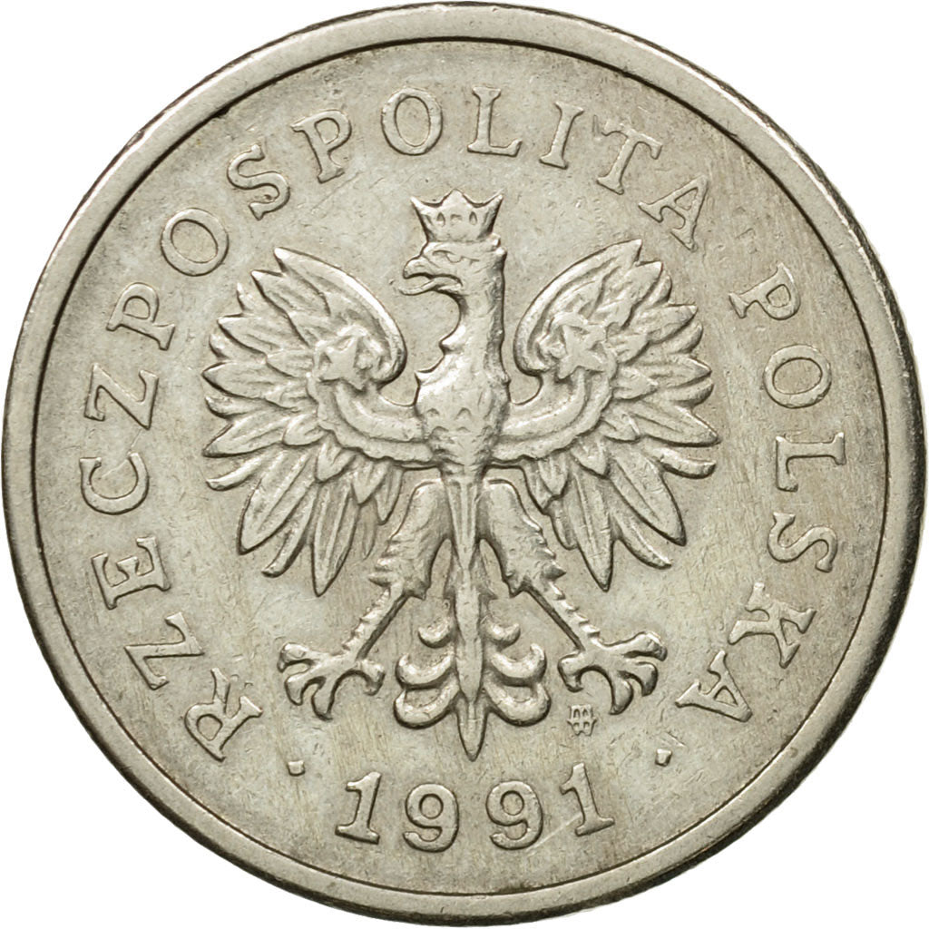 Monnaie, Pologne, Zloty, 1991, Warsaw, TTB, Copper-nickel, KM:282