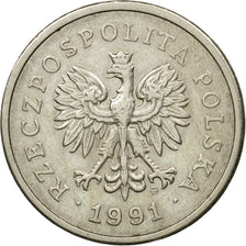 Monnaie, Pologne, Zloty, 1991, Warsaw, TTB, Copper-nickel, KM:282