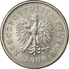 Coin, Poland, Zloty, 2008, Warsaw, EF(40-45), Copper-nickel, KM:282