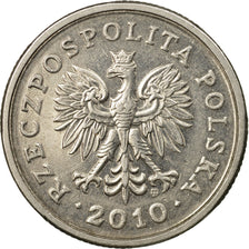 Coin, Poland, Zloty, 2010, Warsaw, EF(40-45), Copper-nickel, KM:282