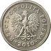 Coin, Poland, Zloty, 2010, Warsaw, EF(40-45), Copper-nickel, KM:282