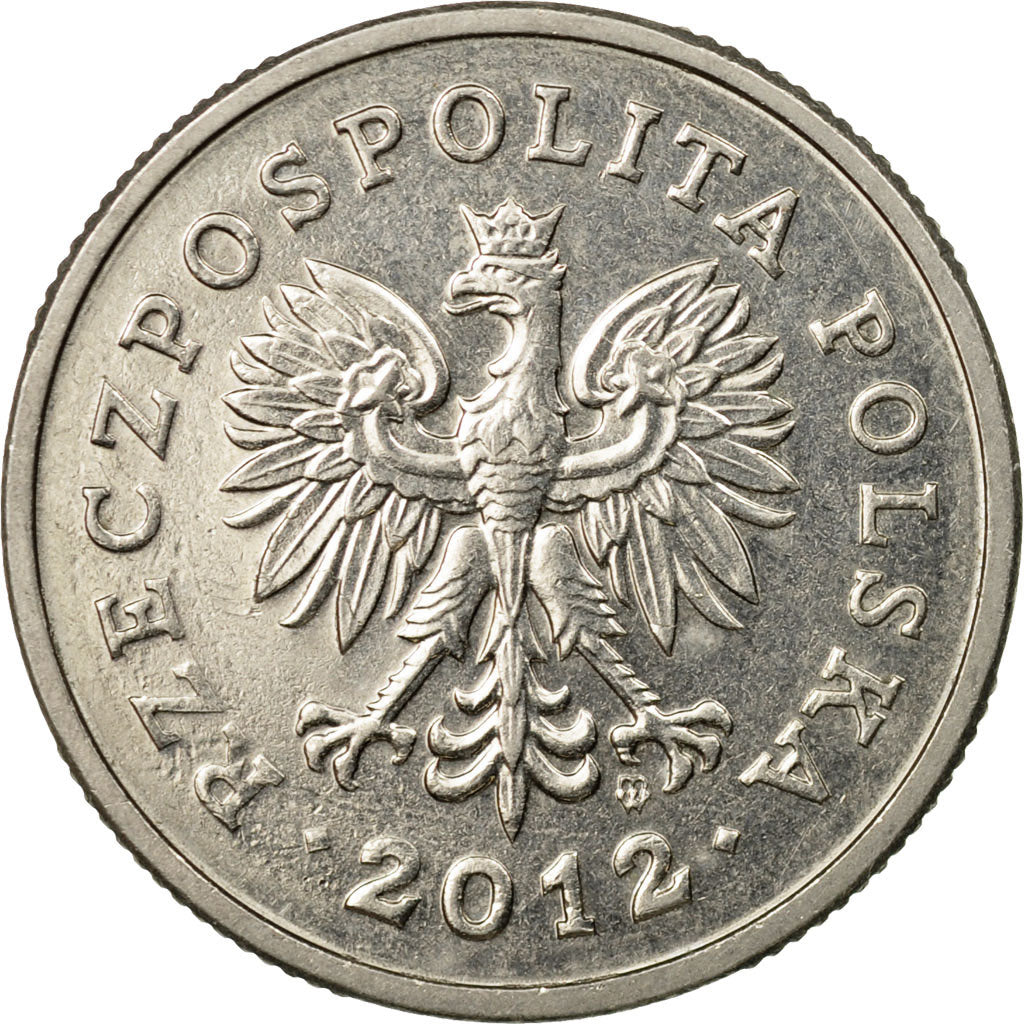 Coin, Poland, Zloty, 2012, Warsaw, EF(40-45), Copper-nickel, KM:282