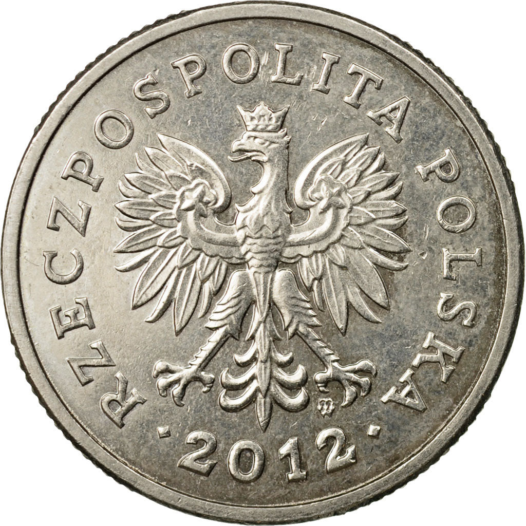 Coin, Poland, Zloty, 2012, Warsaw, EF(40-45), Copper-nickel, KM:282