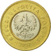 Coin, Poland, 2 Zlote, 2007, Warsaw, EF(40-45), Bi-Metallic, KM:283