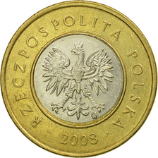 Coin, Poland, 2 Zlote, 2008, Warsaw, EF(40-45), Bi-Metallic, KM:283