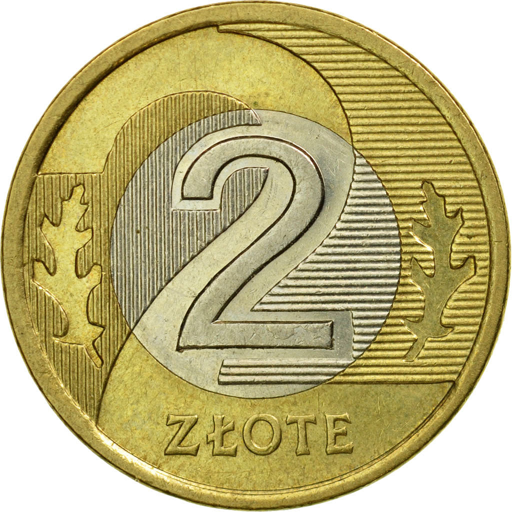 Coin, Poland, 2 Zlote, 2008, Warsaw, EF(40-45), Bi-Metallic, KM:283