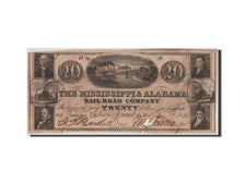 Etats-Unis, Obsolètes, Brandon, Mississippi & Alabama, 20 Dollars 1.5.1838