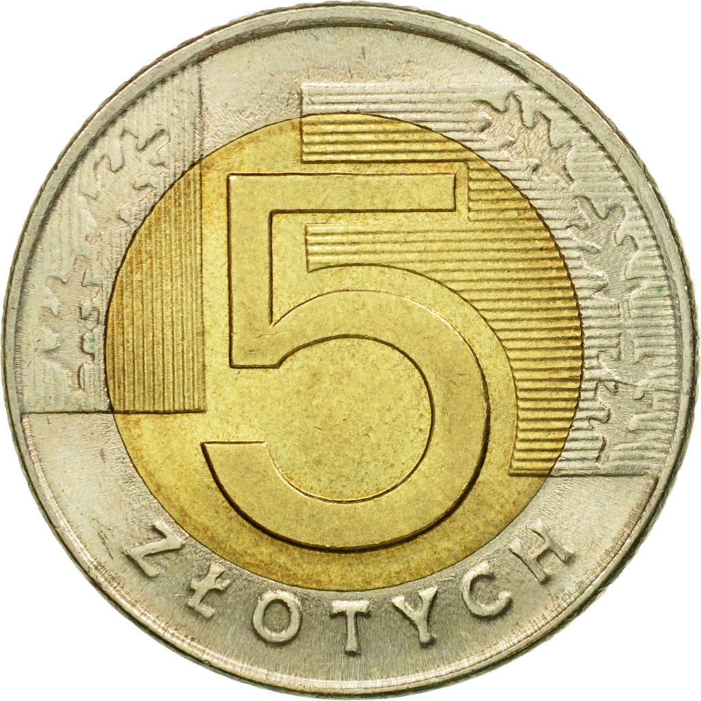 Monnaie, Pologne, 5 Zlotych, 2008, Warsaw, SUP, Bi-Metallic, KM:284