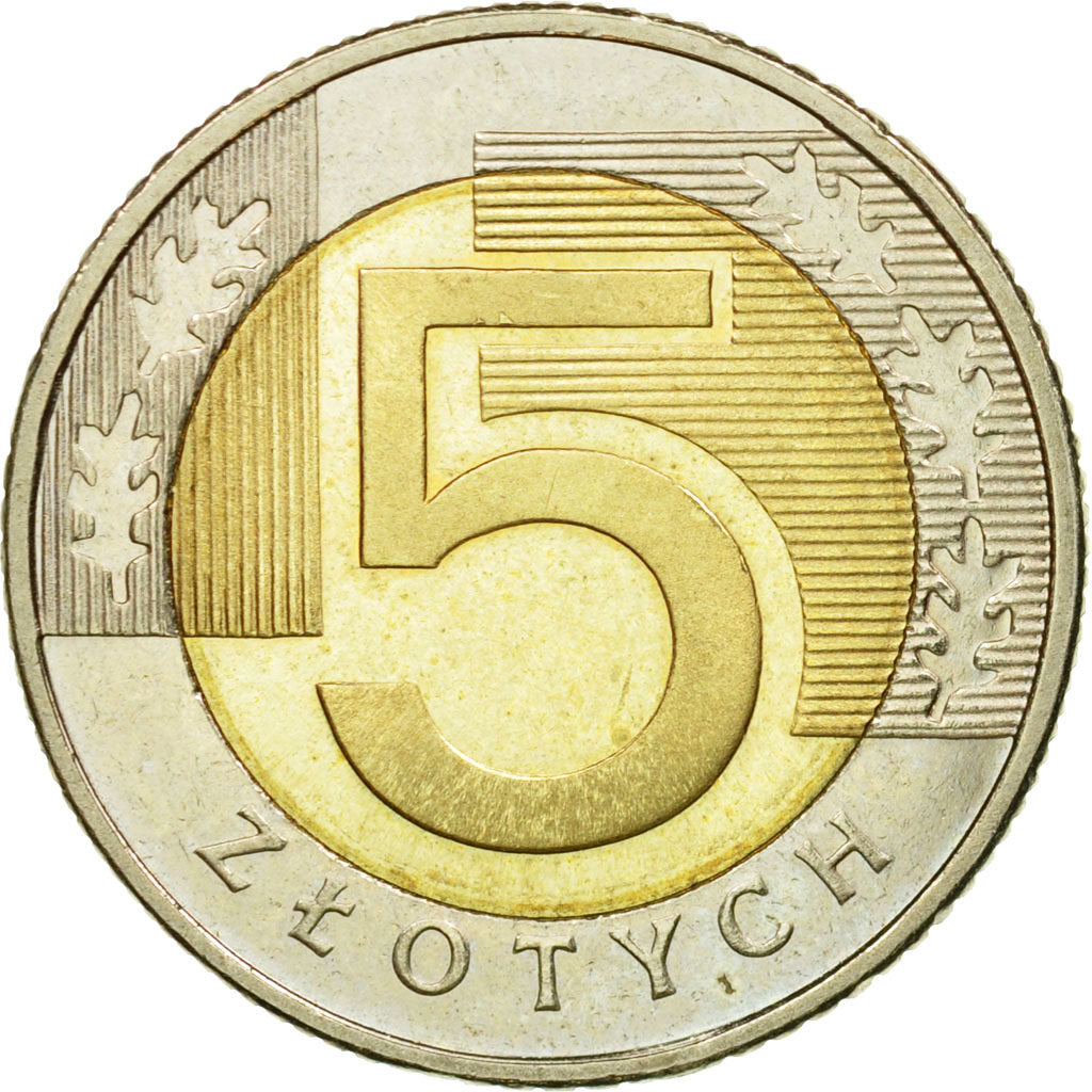 Coin, Poland, 5 Zlotych, 2009, Warsaw, EF(40-45), Bi-Metallic, KM:284