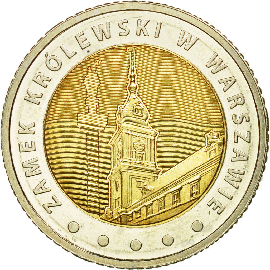 Coin, Poland, 5 Zlotych, 2014, MS(63), Bi-Metallic