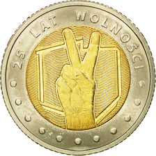 Coin, Poland, 5 Zlotych, 2014, MS(63), Bi-Metallic