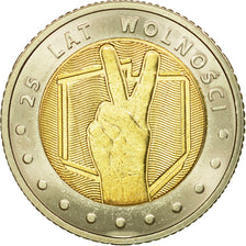 Coin, Poland, 5 Zlotych, 2014, MS(63), Bi-Metallic