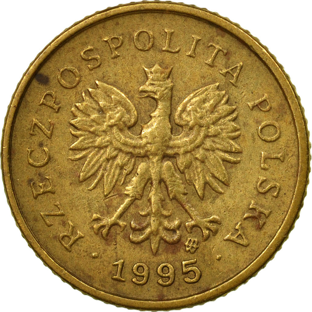 Coin, Poland, Grosz, 1995, Warsaw, EF(40-45), Brass, KM:276